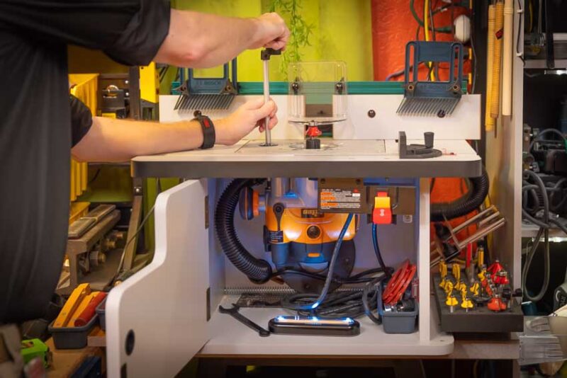 Triton table router for different wood types