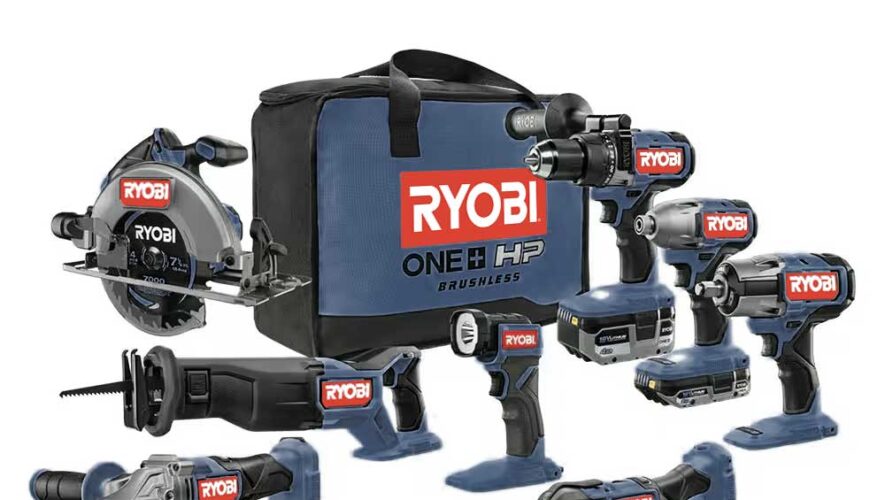 ryobi throwback HP retro blue power tools